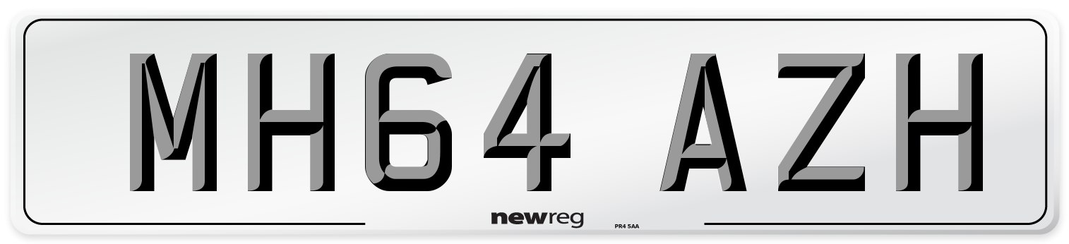 MH64 AZH Number Plate from New Reg
